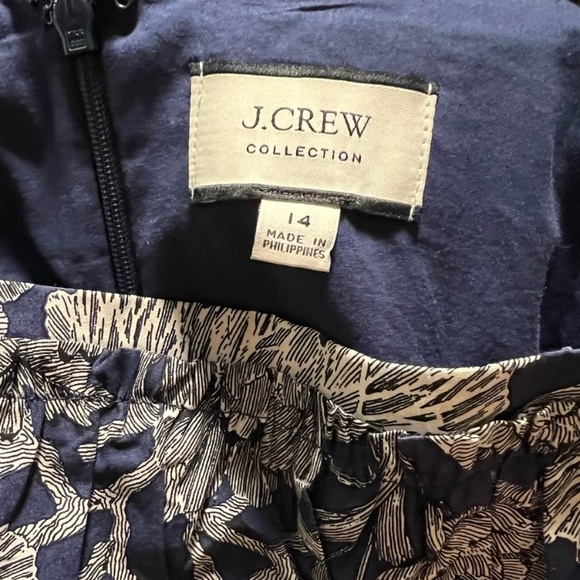 J. Crew Collection Ratti Navy Seashell dress 14 - Picture 8 of 10